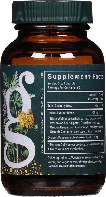 slide 3 of 5, Gaia Herbs Microbiome Cleanse, 60 ct