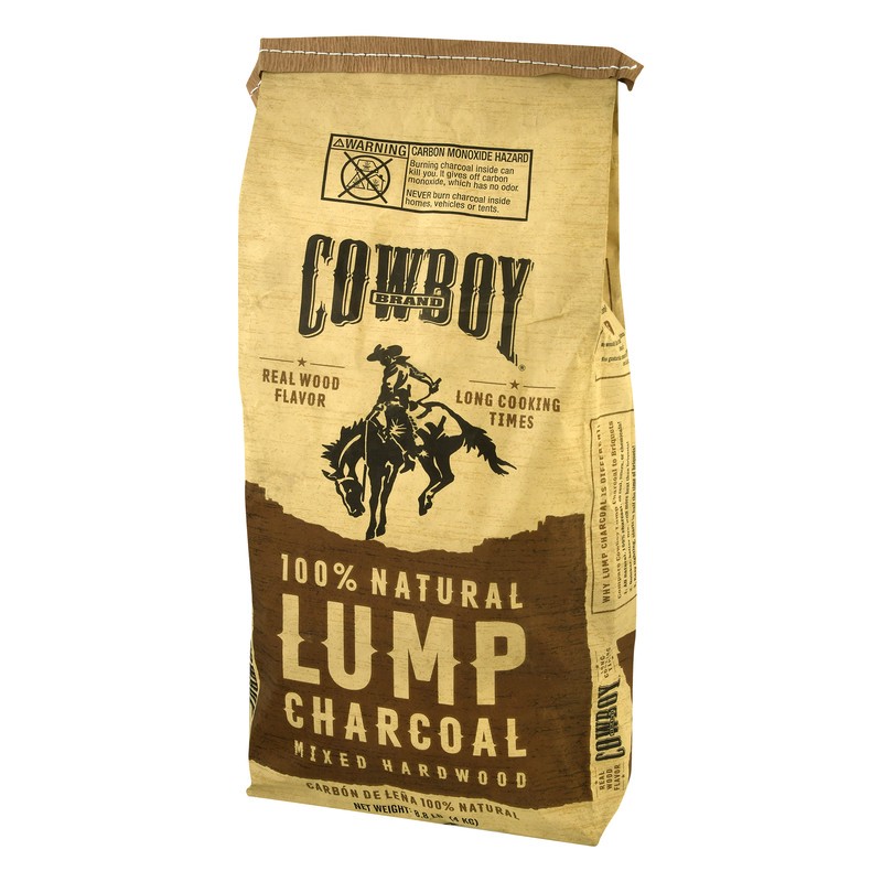 slide 4 of 4, Cowboy Charcoal Cowboy Lump Charcoal, 100% Natural, Mixed Hardwood, 8.8 lb