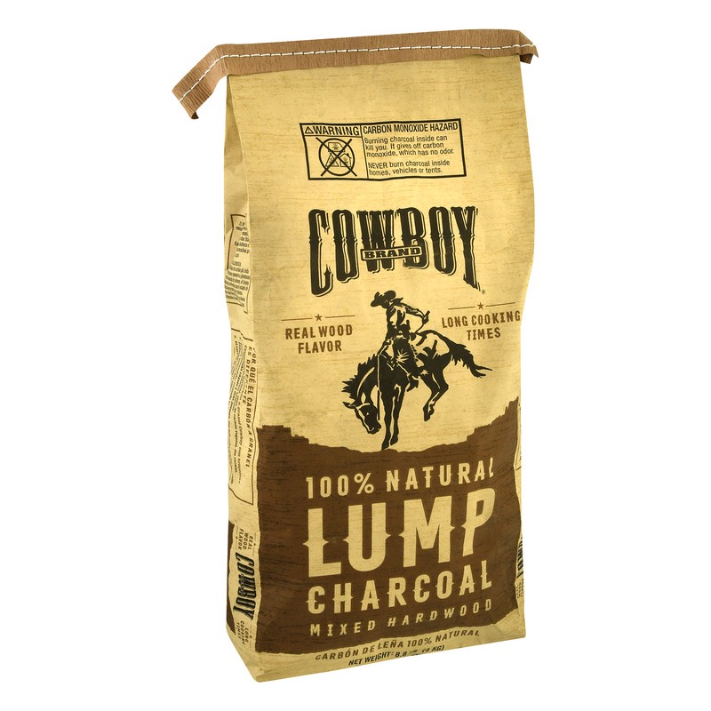 slide 3 of 4, Cowboy Charcoal Cowboy Lump Charcoal, 100% Natural, Mixed Hardwood, 8.8 lb