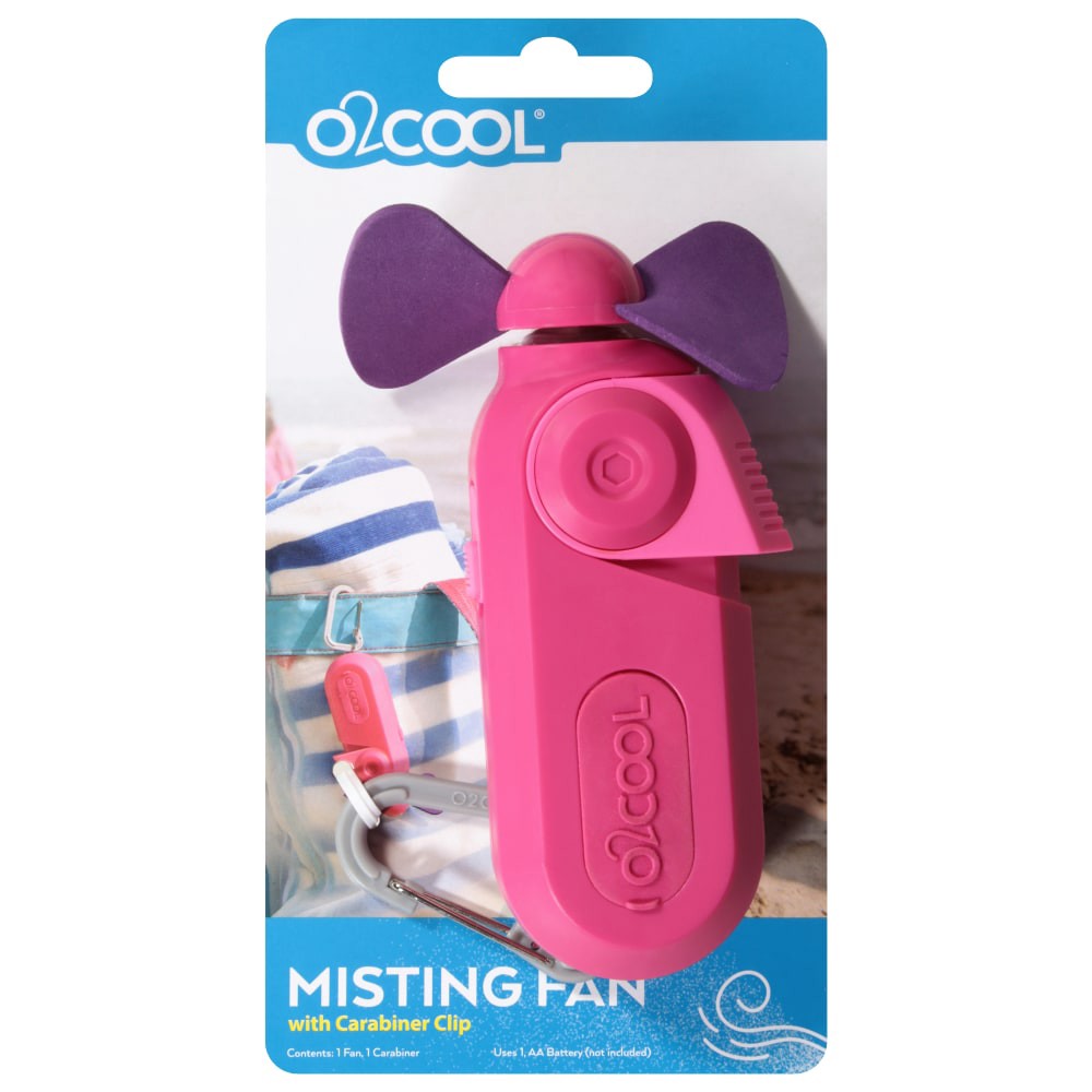 slide 6 of 6, O2COOL Sport Carabiner Mist Fan, 1 ct