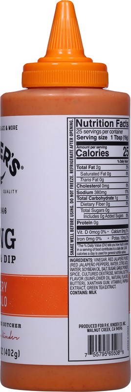 slide 3 of 5, Kinder's Buttery Buffalo Wing Sauce & Dip 14.2 oz, 14.2 oz