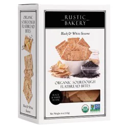 Rustic Bakery Black And White Sesame Flatbread Bites 4 Oz