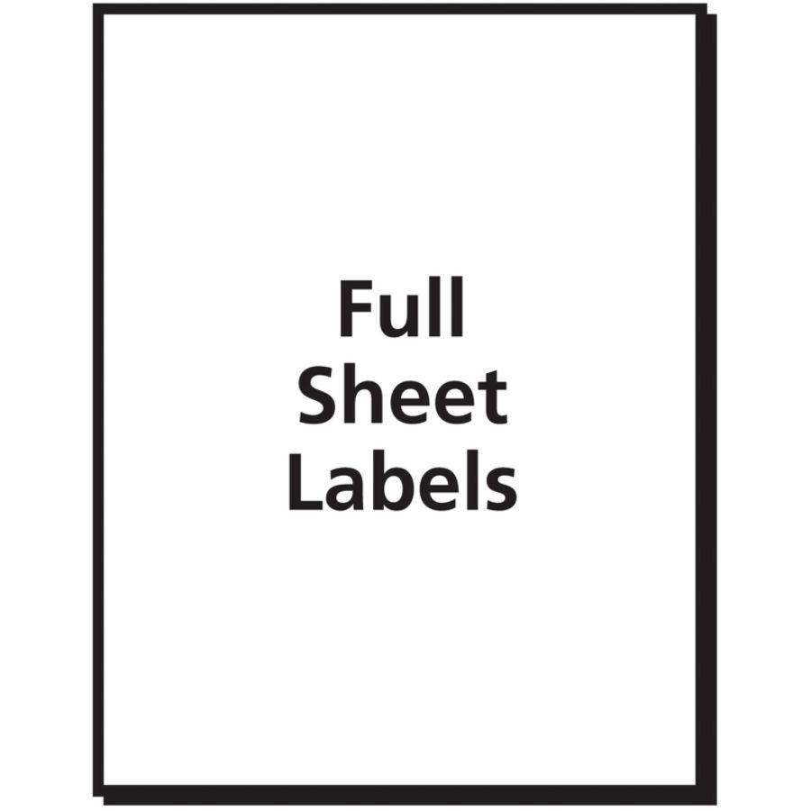 slide 8 of 8, Avery 08165, Shipping Labels with Ultrahold Ad & TrueBlock, Inkjet, 8 1/2 x 11, White, 25 ct