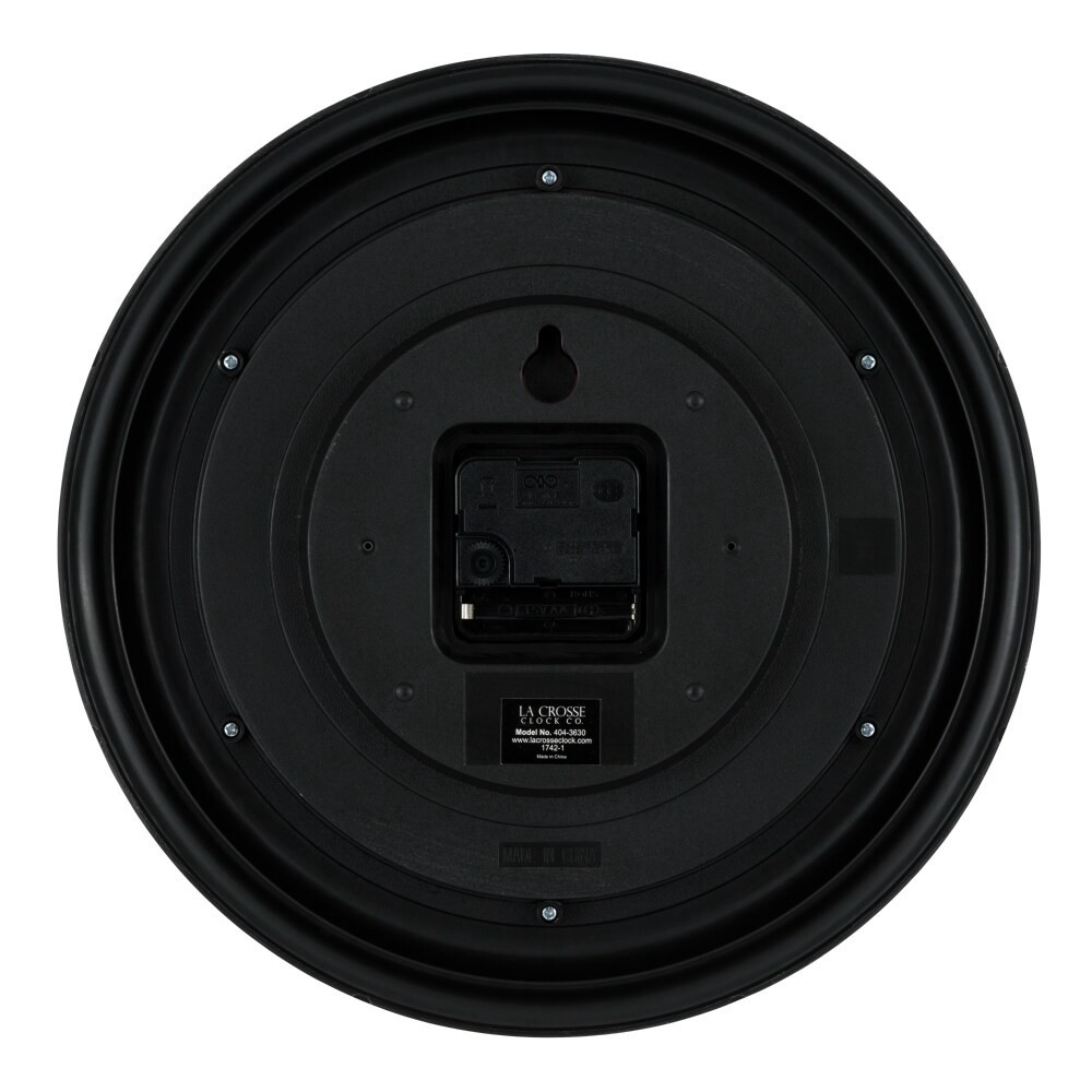 slide 5 of 5, La Crosse Clock Company Rooster Wall Clock - Red, 12 in