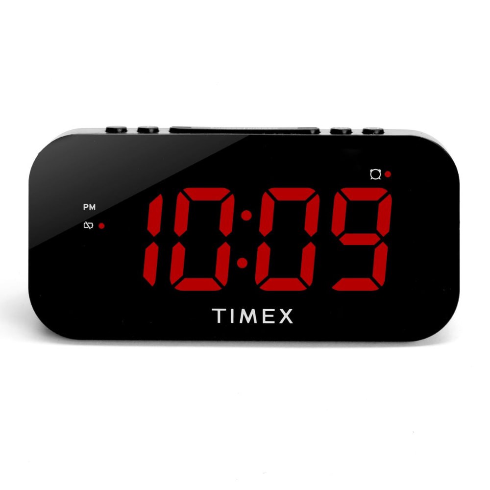 slide 3 of 3, Timex Electric Powered Dual Alarm Clock 1 ea, 1 ct