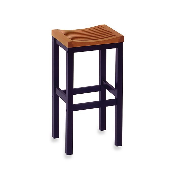 slide 1 of 1, Home Styles Oak Bar Stool, 24 in