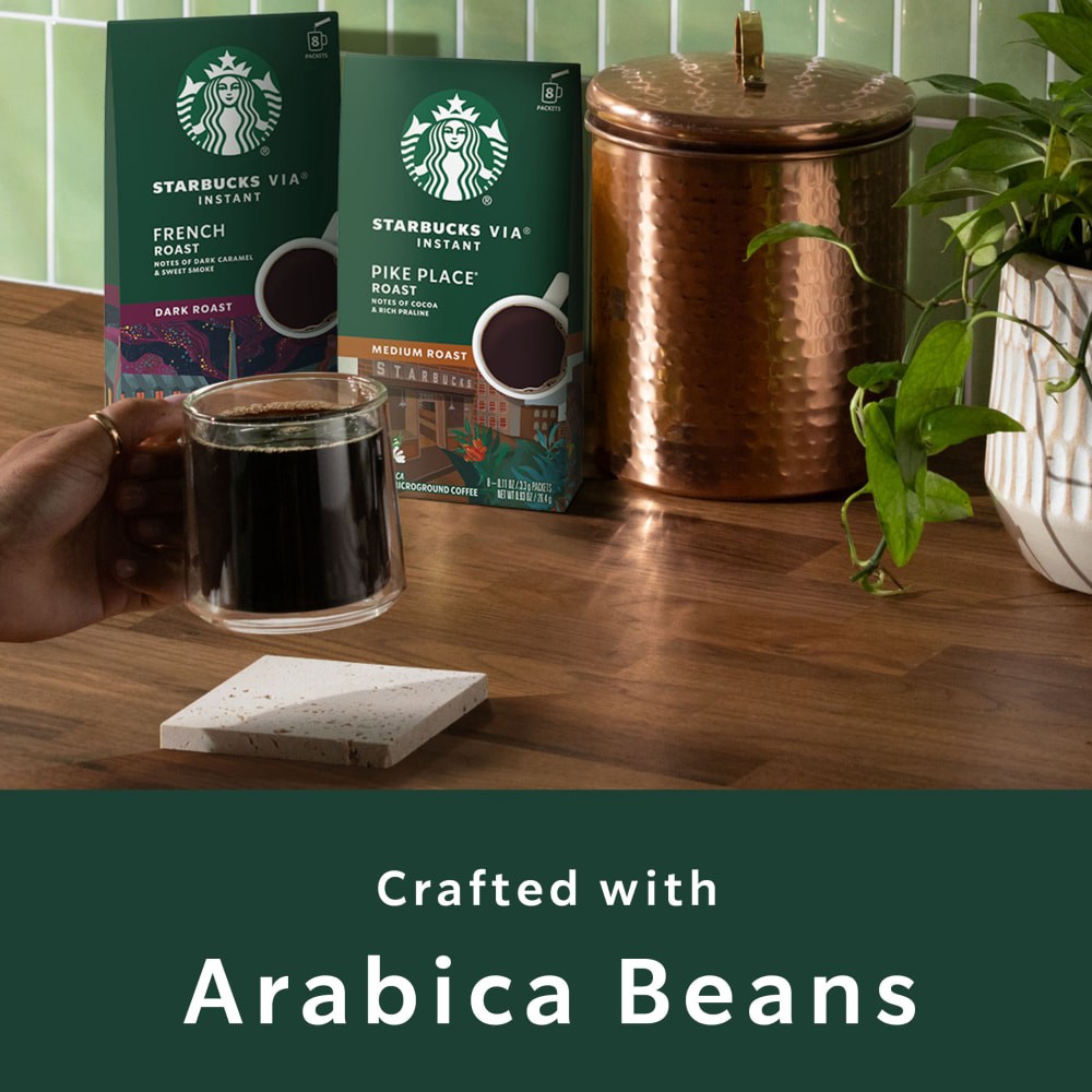 slide 2 of 6, Starbucks Via Instant Colombia Medium Roast Instant Coffee Packets, 8 ct, 8 ct