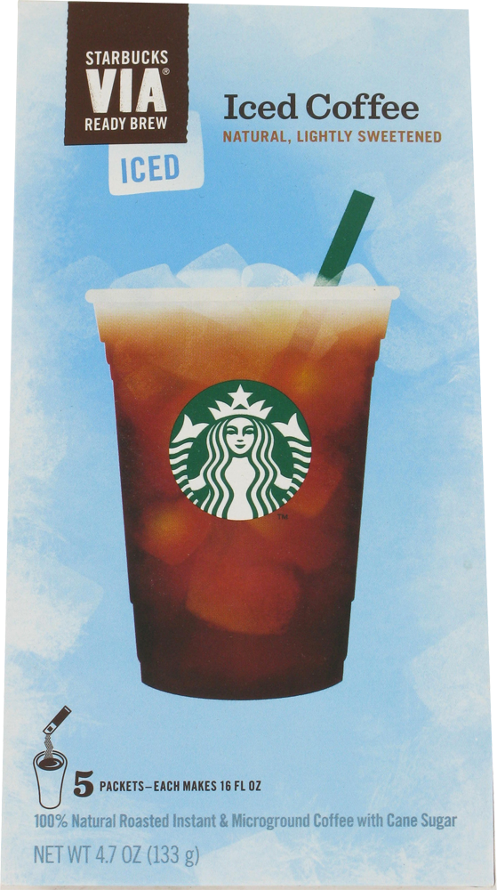 slide 3 of 4, Starbucks Via Instant Sweetened Iced Coffee - 5 ct, 5 ct