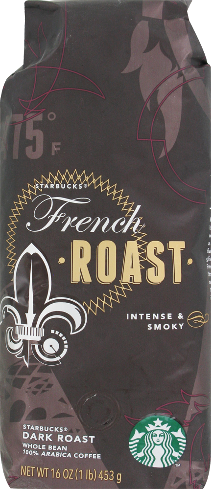 slide 2 of 4, Starbucks French Roast Dark Roast Whole Bean Coffee, 16 oz