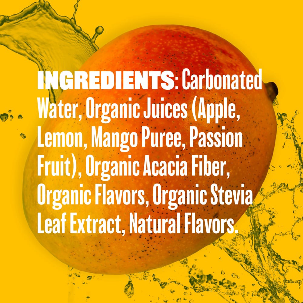 slide 2 of 6, Evolution Fresh Tropical Mango Organic Real Fruit Soda - 12 fl oz Can, 12 fl oz