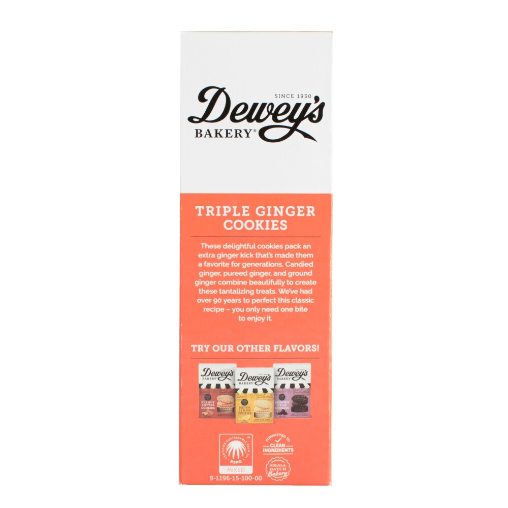 slide 5 of 6, Dewey's Triple Ginger Thins Cookies, 9 oz