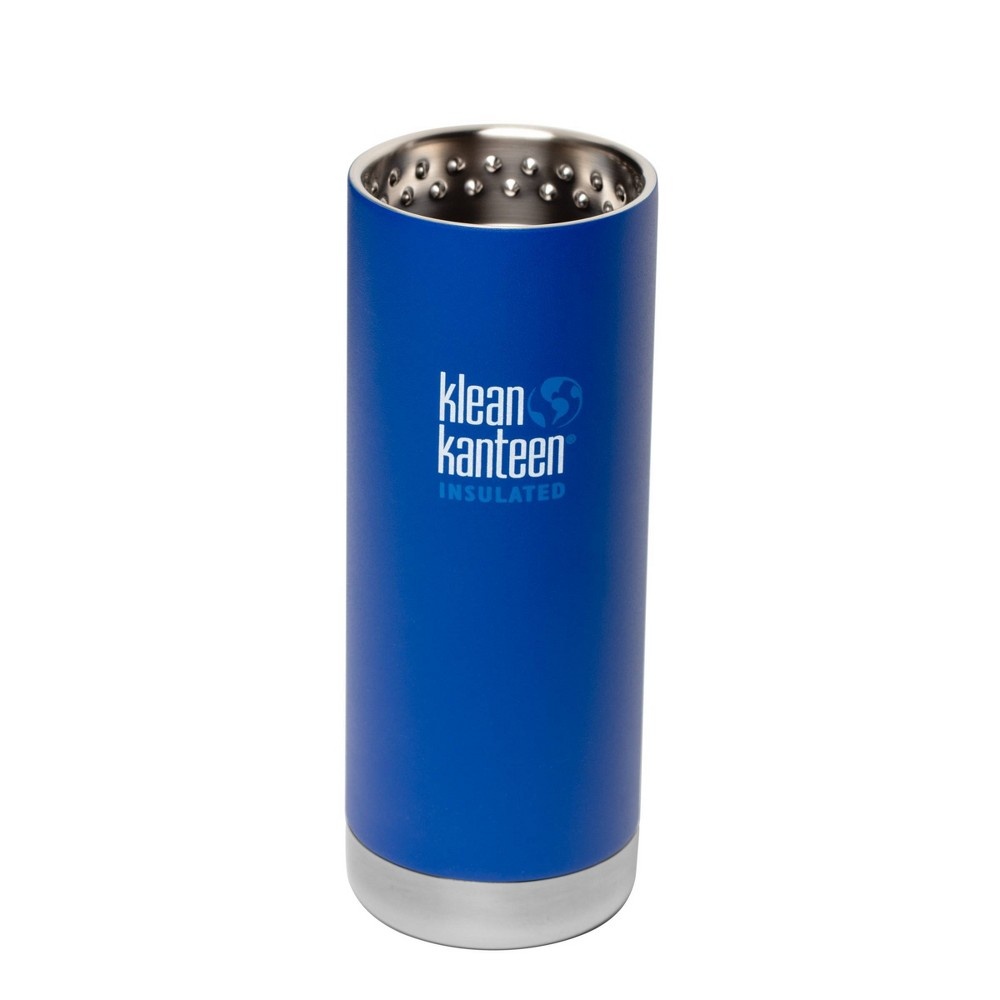 slide 2 of 3, Klean Kanteen Wide with Caf Cap - Blue, 16 oz