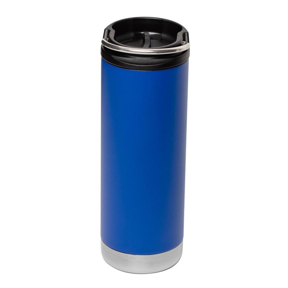 slide 3 of 3, Klean Kanteen Wide with Caf Cap - Blue, 16 oz