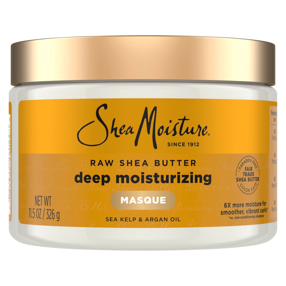 slide 3 of 6, SheaMoisture Moisture Retention Shampoo Raw Shea Butter, 12 oz