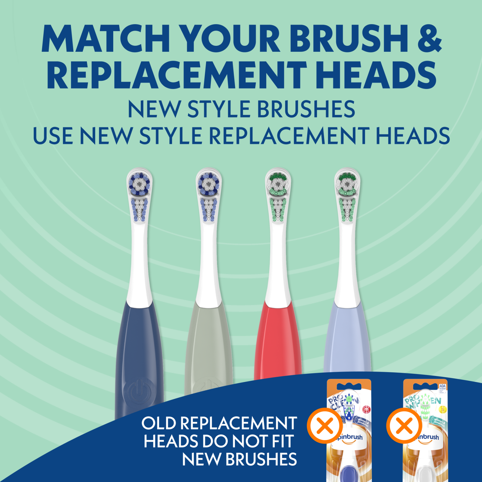 slide 5 of 5, Spinbrush NEW PRO WHITEN Replacement Heads, Electric Toothbrush Refills, Soft Bristles, 2 Count, 2 ct
