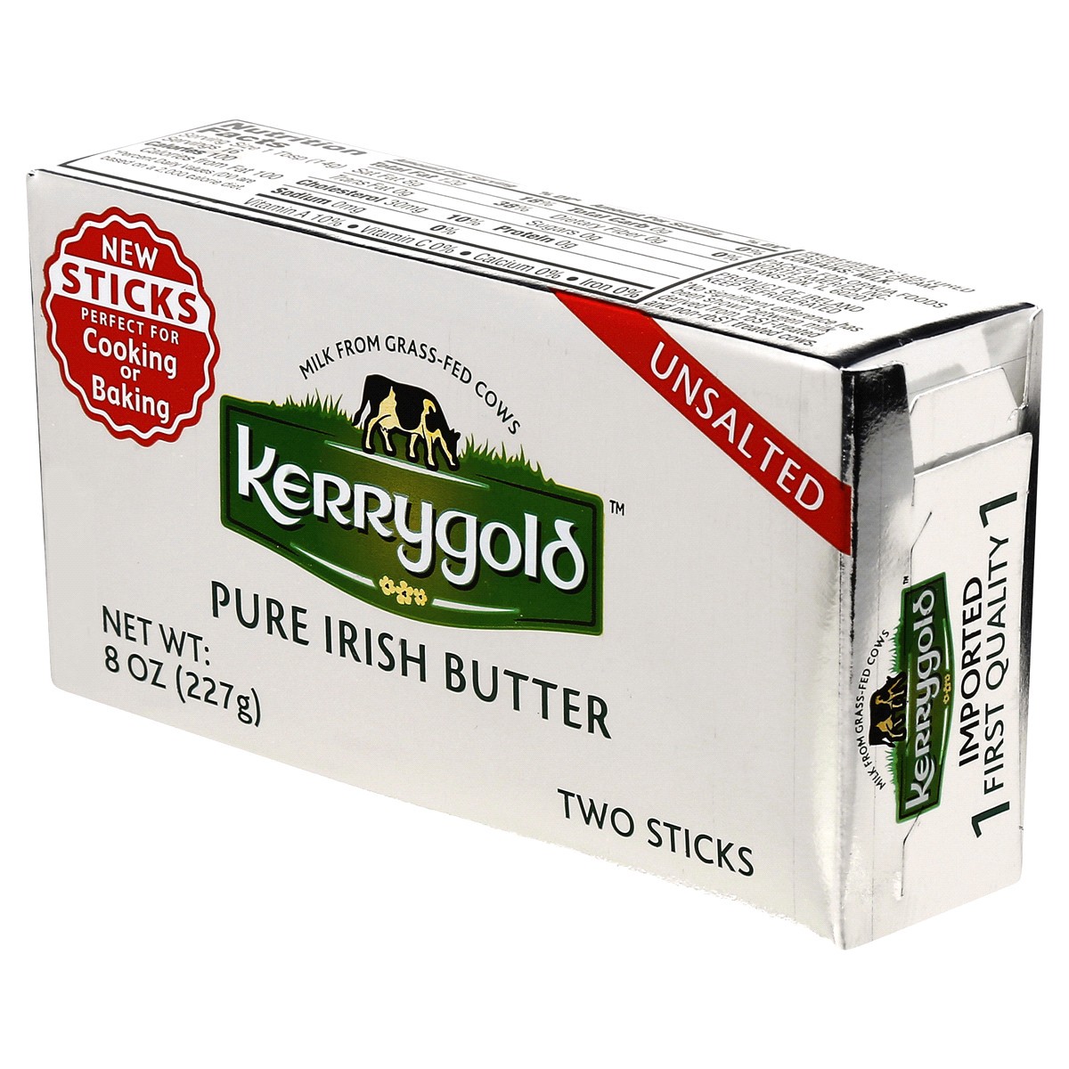 slide 4 of 7, Kerrygold Pure Irish Unsalted Butter Sticks 2 ea, 2 ct