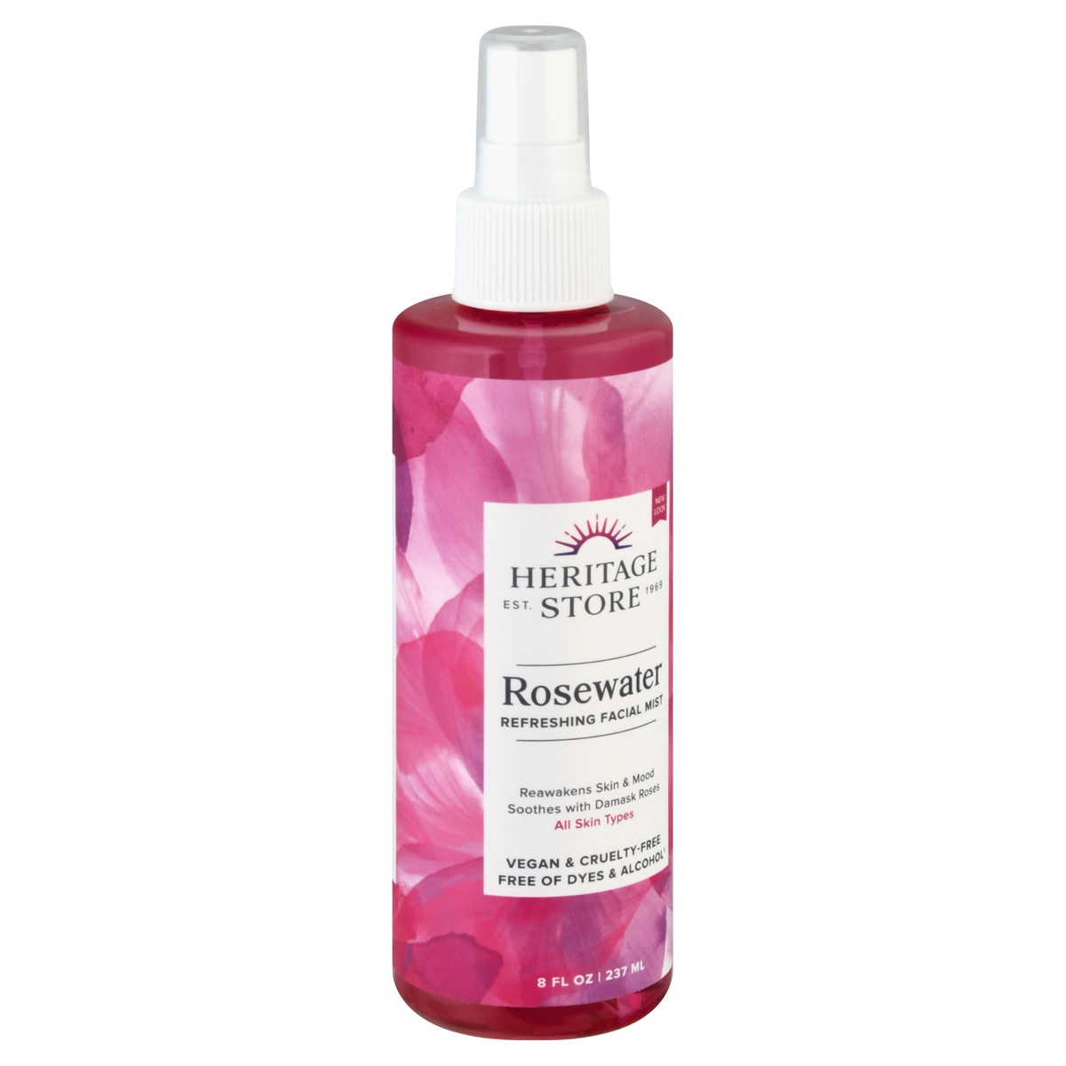 slide 2 of 9, Heritage Store Rose Petals Rosewater Spray, 8 oz