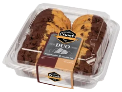 The Worthy Crumb Pastry Co.™ Double Chocolate & Chocolate Chip Duo Cookies, 12.5 oz