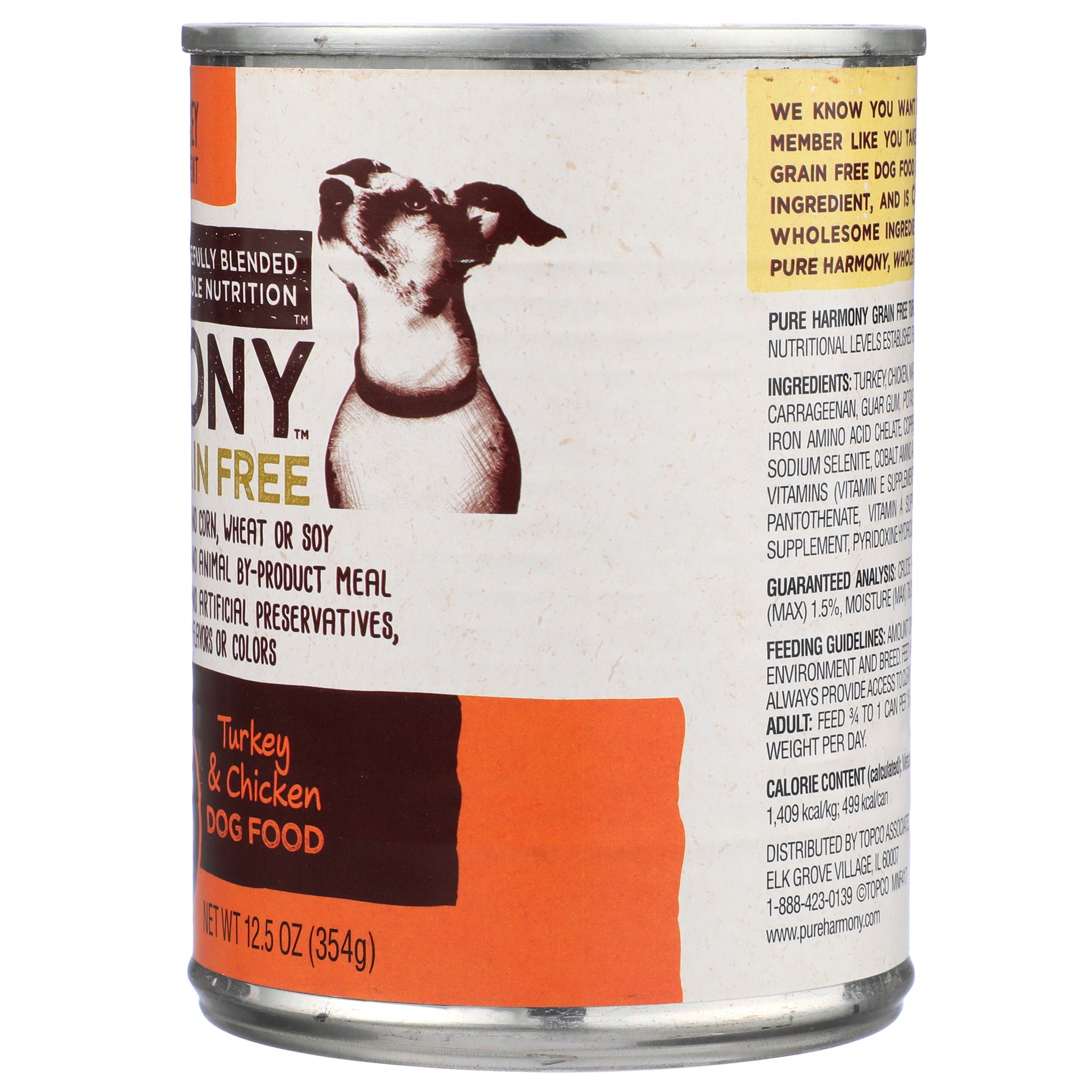 slide 2 of 6, Pure Harmony Super Premium Grain Free Turkey & Chicken Dog Food 12.5 oz, 12.5 oz