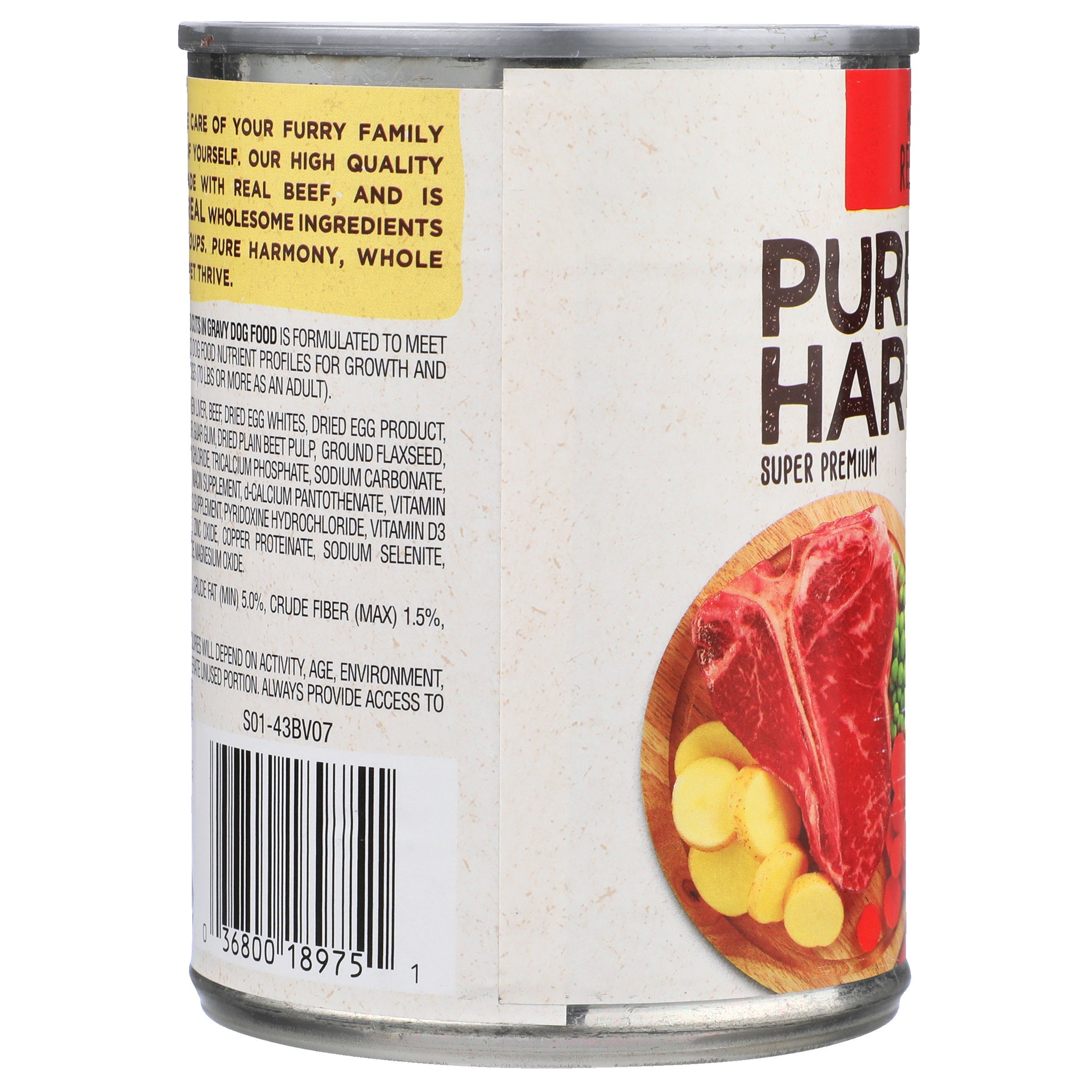 slide 3 of 6, Pure Harmony Super Premium Grain Free Dog Food with Beef & Vegetables Cuts in Gravy 13.2 oz, 13.2 oz