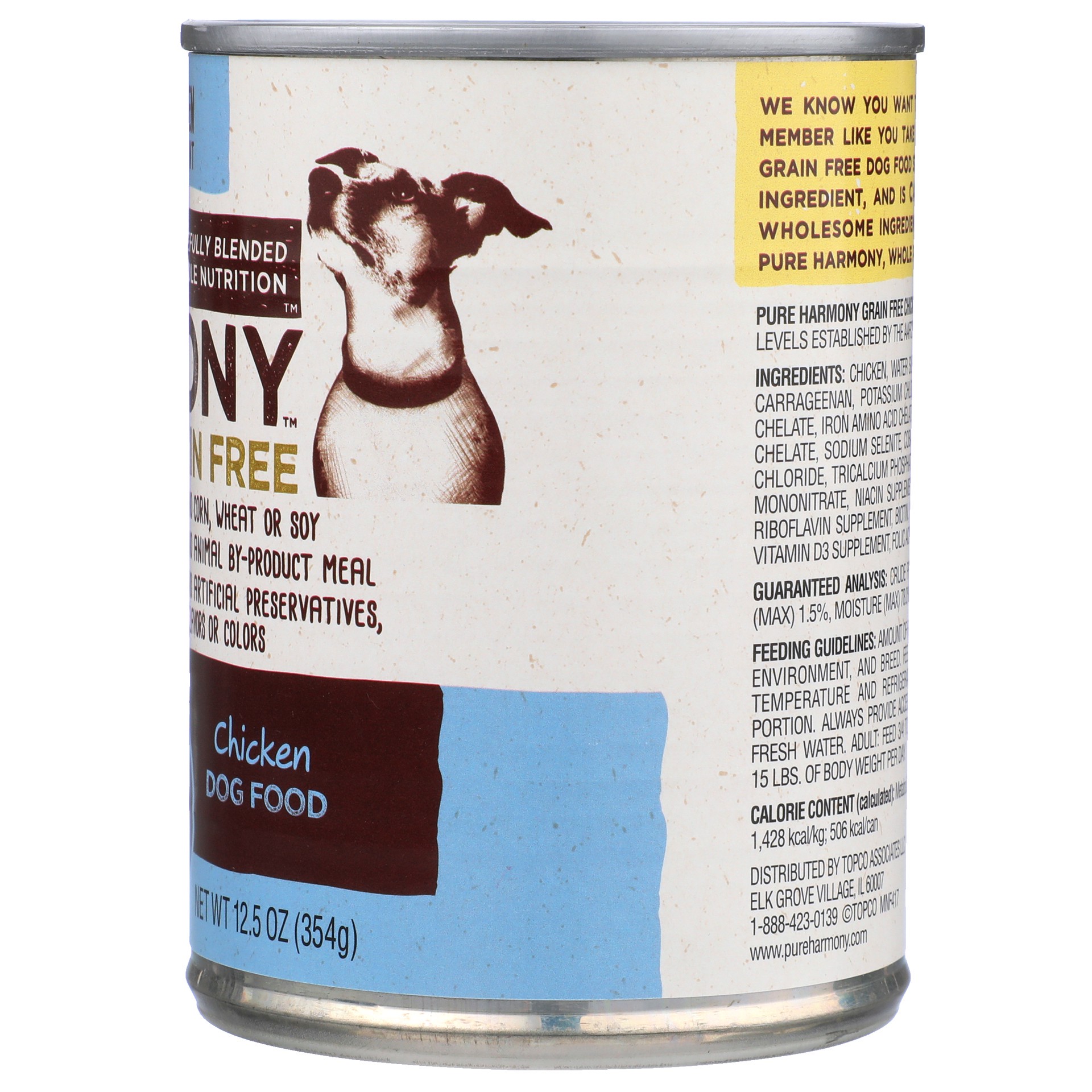 slide 5 of 6, Pure Harmony Super Premium Grain Free Chicken Dog Food 12.5 oz, 12.5 oz