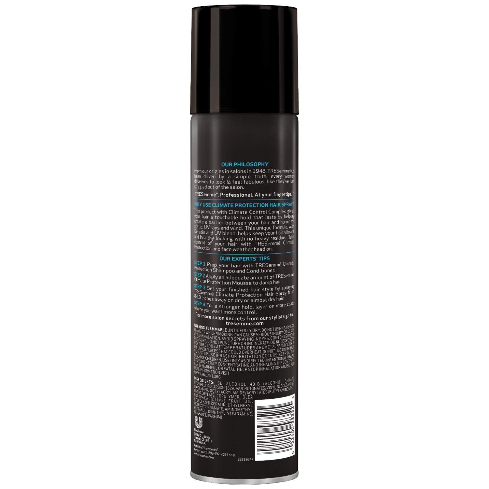 slide 2 of 2, TRESemmé Hair Spray Climate Protection, 7.8 oz, 7.7 oz
