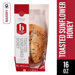 La Brea Bakery Toasted Sunflower Honey Loaf 16 oz
