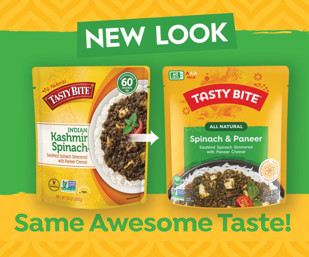 slide 4 of 4, Tasty Bite Kashmir Spinach, 10 oz