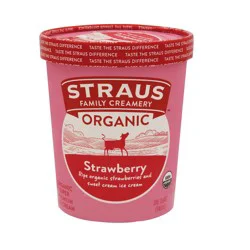 Straus Family Creamery Strawberry 32 Oz