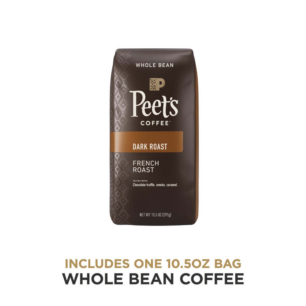 slide 4 of 6, Peet's Coffee Dark Roast French Roast Whole Bean Coffee - 10.5 oz, 10.5 oz