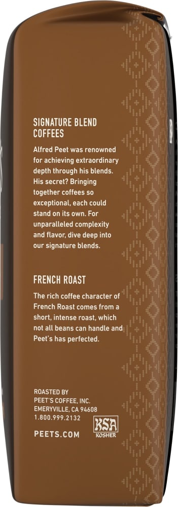 slide 3 of 4, Peet's Coffee Dark Roast French Roast Whole Bean Coffee - 10.5 oz, 10.5 oz