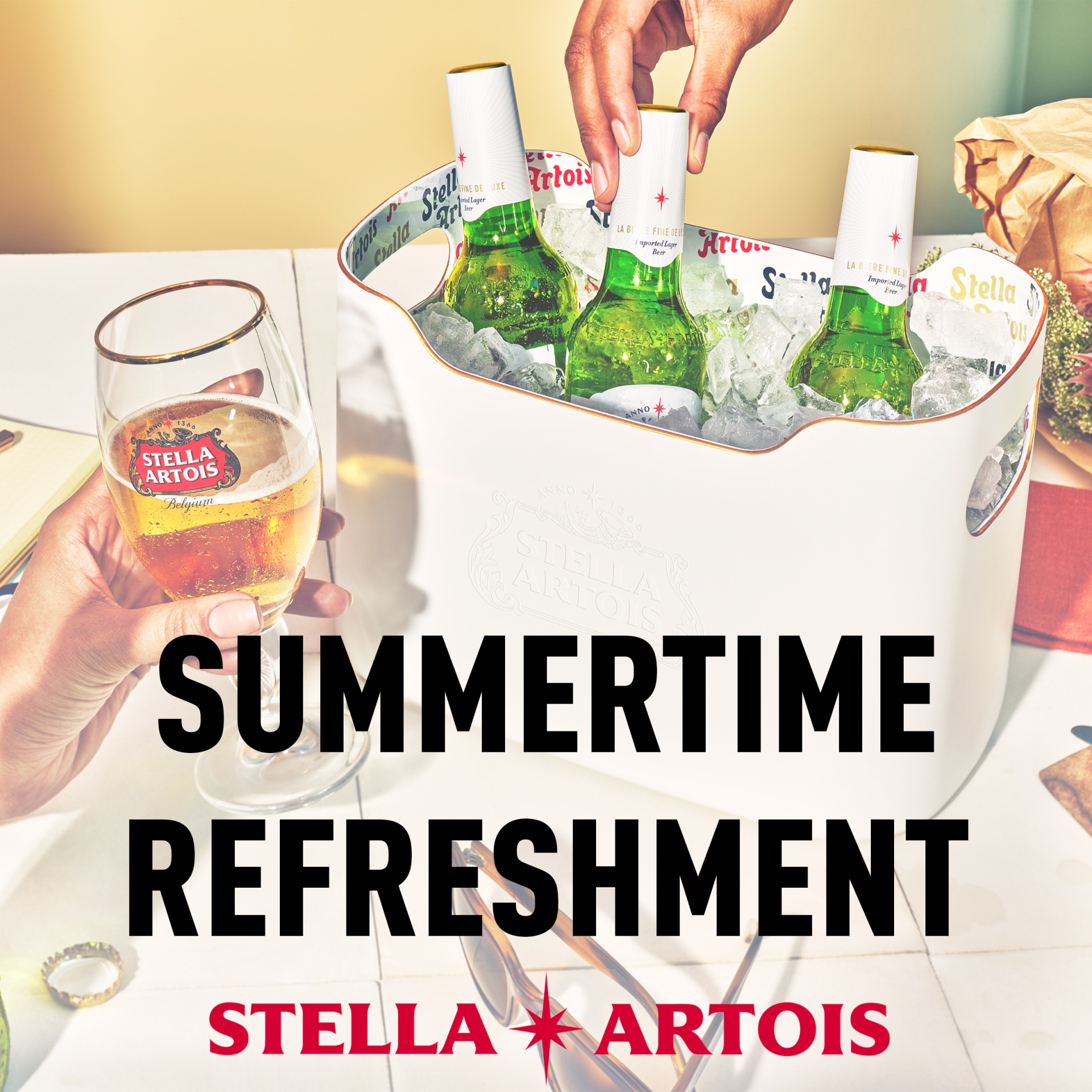 slide 2 of 5, Stella Artois Lager Beer, 6 ct; 12 oz