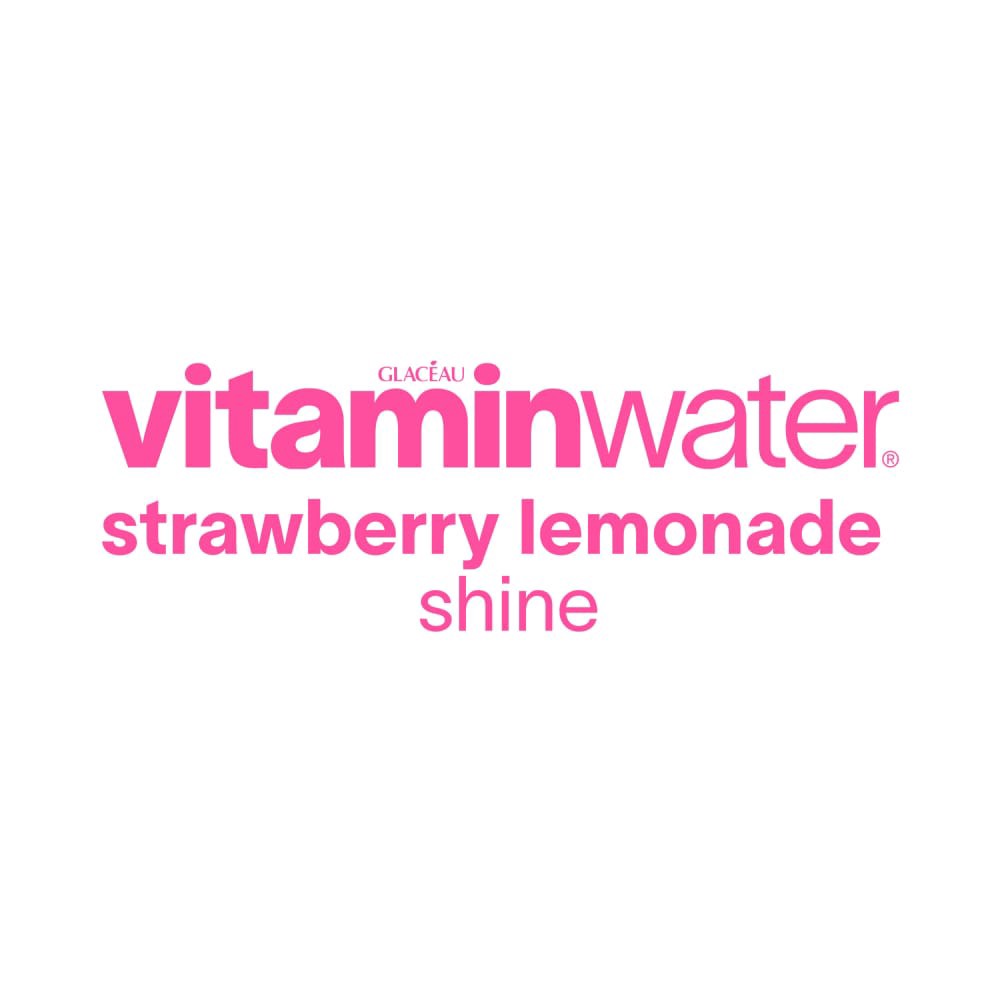 slide 5 of 5, Vitaminwater Zero Sugar Shine, Electrolyte Enhanced Water W/ Vitamins, Strawberry Lemonade Drink, 20 Fl Oz, 20 fl oz