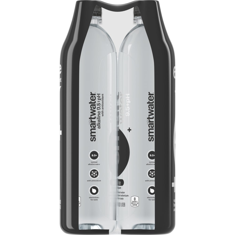 slide 3 of 5, Smartwater Alkaline Vapor Distilled Water, 6 ct; 1 liter