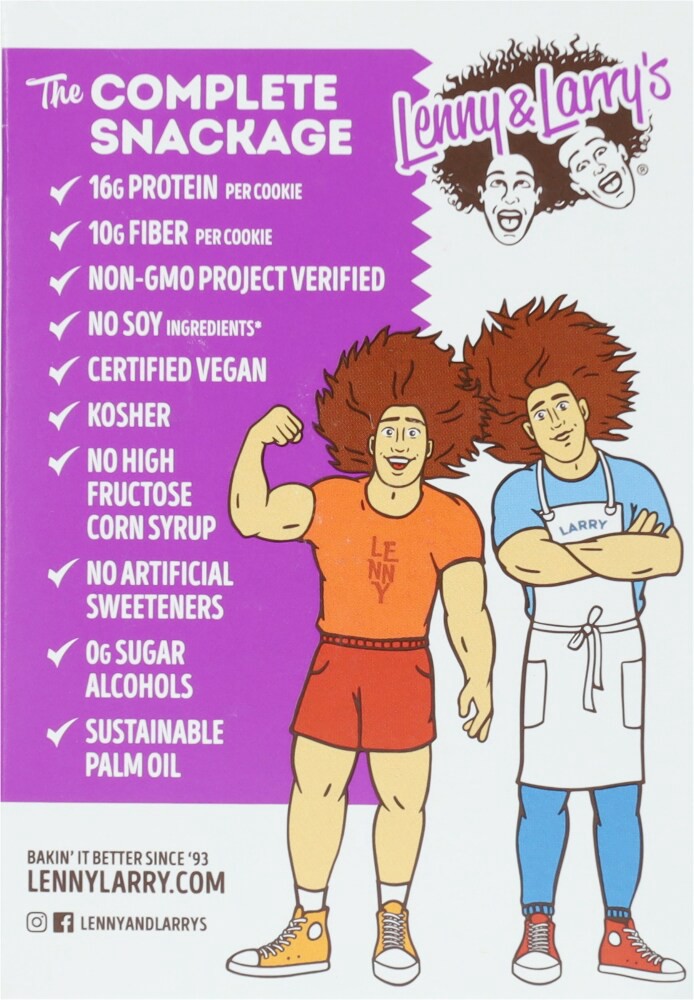 slide 3 of 5, Lenny & Larry's The Complete Cookie, Oatmeal Raisin, 4oz- 4ct, 4 ct