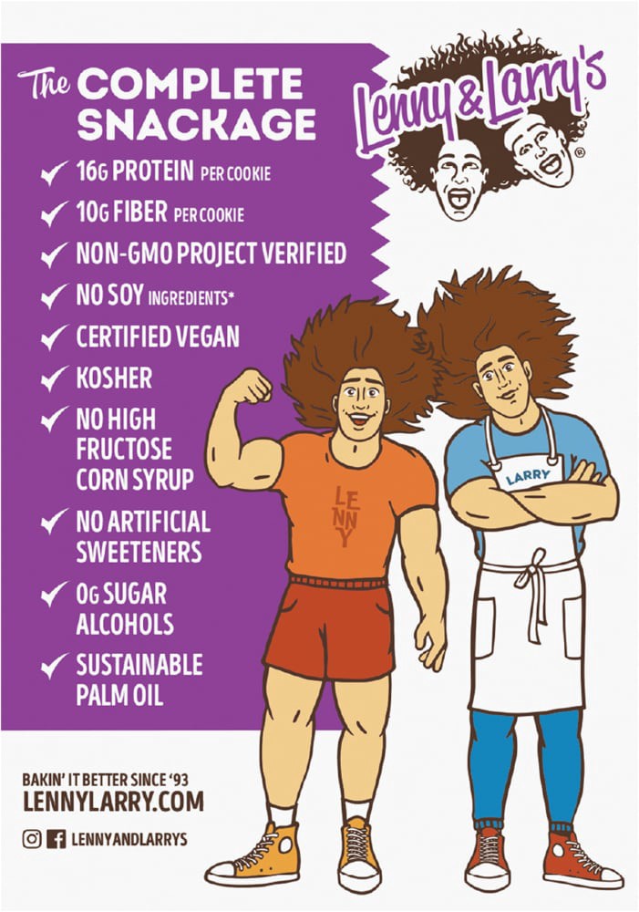 slide 3 of 5, Lenny & Larry's The Complete Cookie, Oatmeal Raisin, 4oz- 4ct, 4 ct