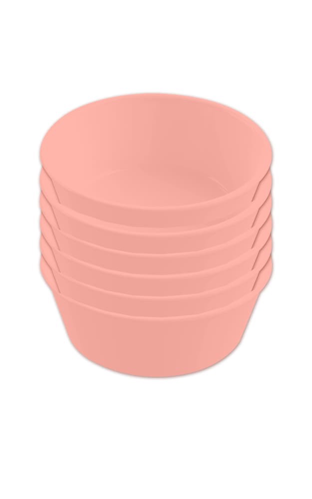 slide 2 of 2, Tarhong Wheat Poly Propylene Round Bowls - Coral, 6 ct