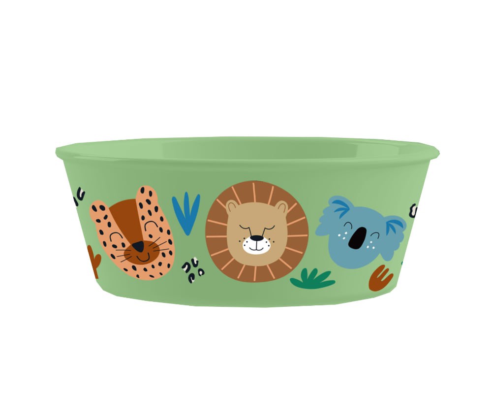 slide 2 of 2, Tarhong Wheat Poly Propylene Round Bowl - Green Jungle, 1 ct