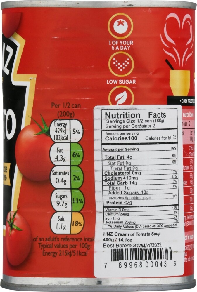 slide 5 of 5, Heinz Cream Of Tomato Soup - 14.1 oz, 14.1 oz