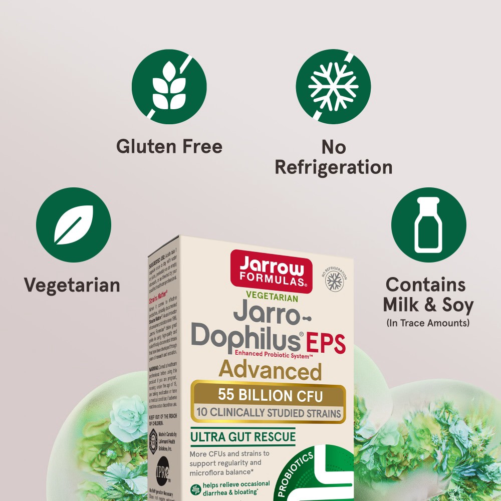 slide 3 of 5, Jarro Formulas Vegetarian Jarro Dophilus Eps Advanced, 30 ct