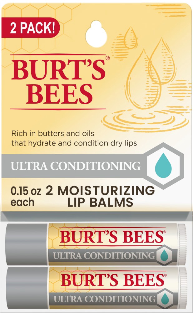slide 3 of 6, Burt's Bees Ultra Conditioning Lip Balm With Kokum Butter, 2 ct