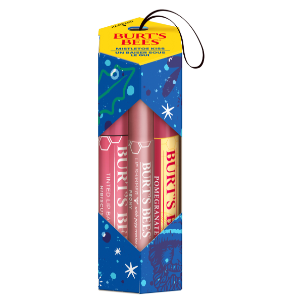 slide 1 of 1, Burts Bees Burt's Bees Mistletoe Kiss Pink Collection Holiday Gift Set, 1 ct