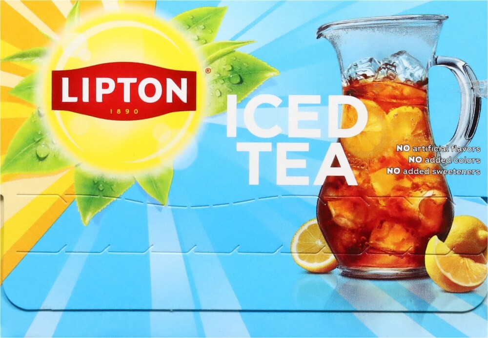 slide 3 of 4, Lipton® Unsweetened Black Iced Tea Family Size Bags, 24 ct / 6 oz