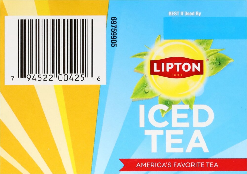 slide 4 of 4, Lipton® Unsweetened Black Iced Tea Family Size Bags, 24 ct / 6 oz