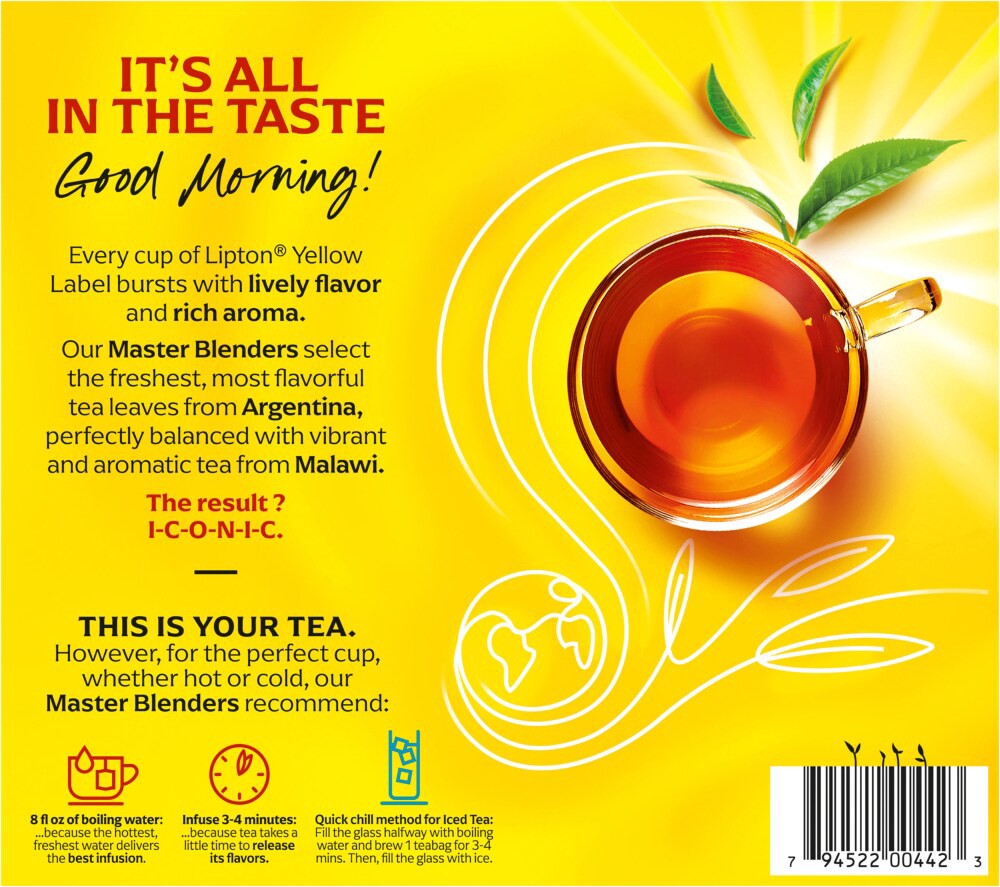slide 2 of 2, Lipton 100% Natural America's Favourite Tea, 100 ct
