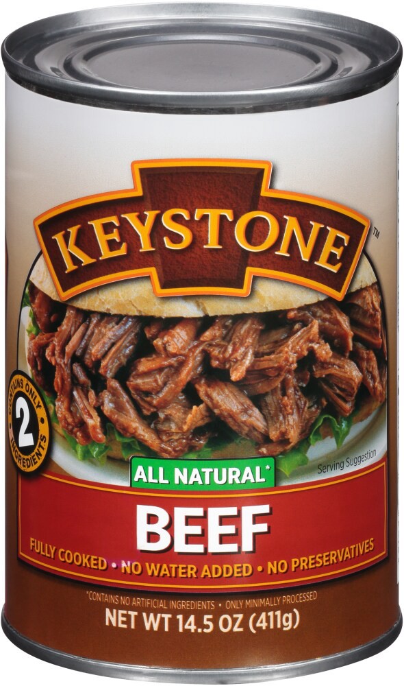 slide 2 of 3, Keystone All Natural Beef 14.5 oz, 14.5 oz
