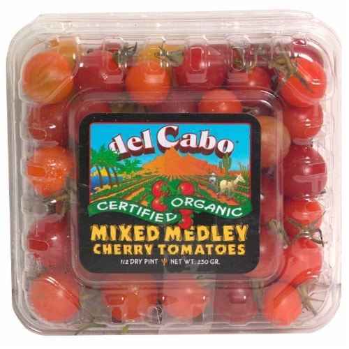 slide 1 of 1, Organic Cherry Tomatoes Del Cabo Mixed Medley, 6 oz