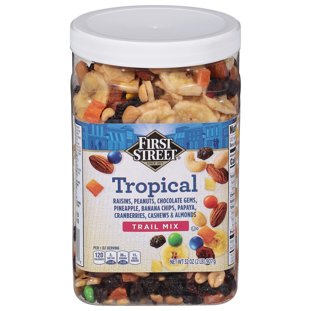 slide 1 of 6, First Street Tropical Trail Mix, 32 oz