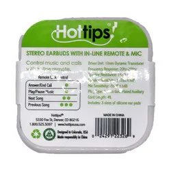 Handy Solutions Premium Earbuds With Mic In Case Astd - Each