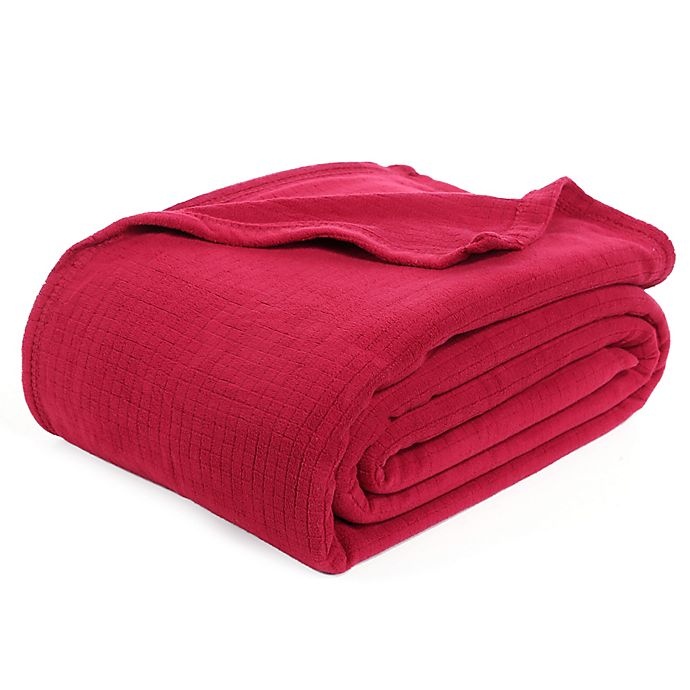 slide 1 of 1, Polartec Berkshire Blanket Thermal Pro Full/Queen Blanket - Cranberry, 1 ct